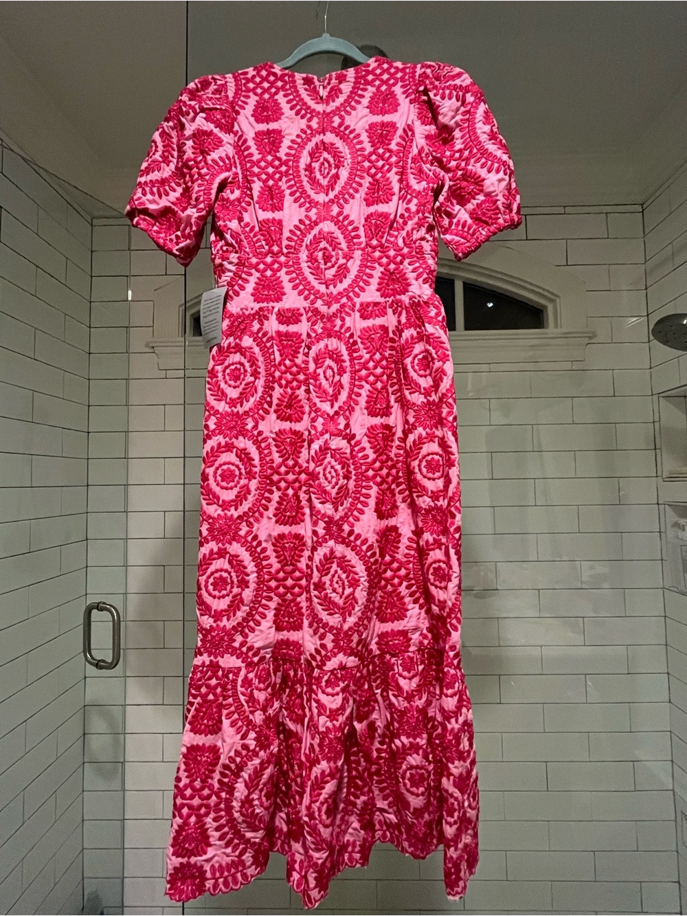 Nordstrom Pink & Fuchsia Embroidered Maxi Dress - Picture 5 of 7